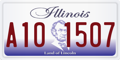 IL license plate A101507
