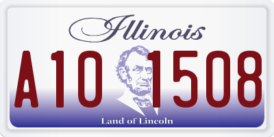 IL license plate A101508