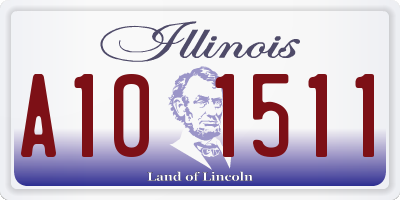 IL license plate A101511