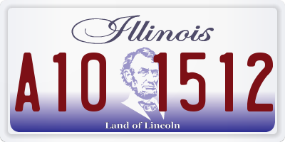 IL license plate A101512