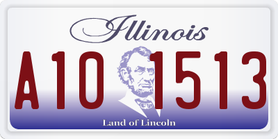 IL license plate A101513