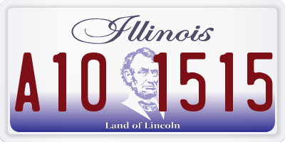 IL license plate A101515