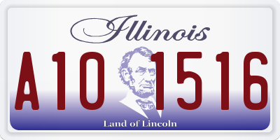 IL license plate A101516