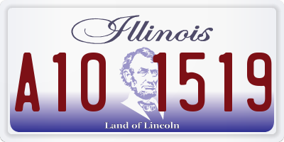 IL license plate A101519