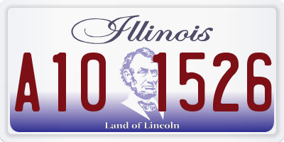 IL license plate A101526