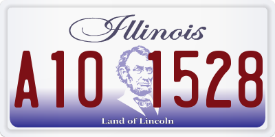 IL license plate A101528