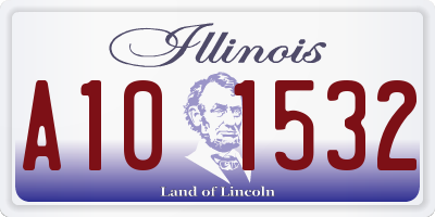 IL license plate A101532
