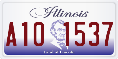 IL license plate A101537