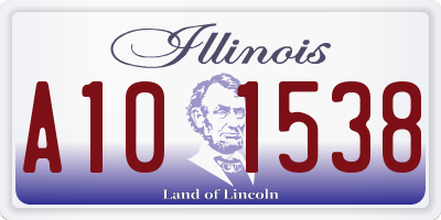 IL license plate A101538