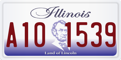 IL license plate A101539