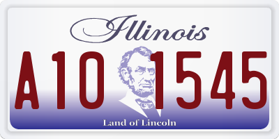 IL license plate A101545