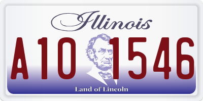 IL license plate A101546
