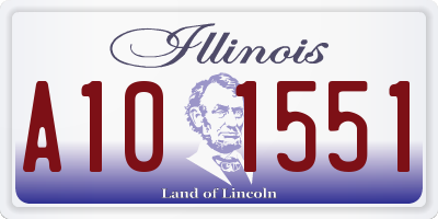 IL license plate A101551