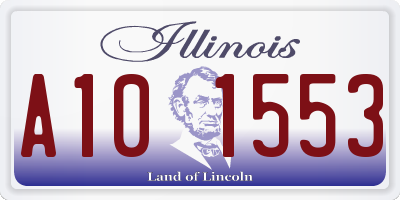 IL license plate A101553