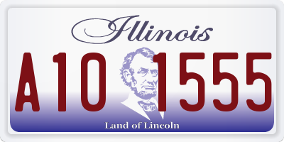 IL license plate A101555