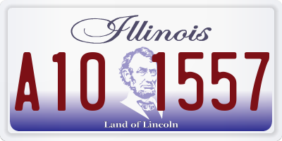 IL license plate A101557