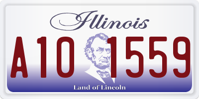 IL license plate A101559