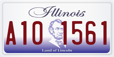 IL license plate A101561