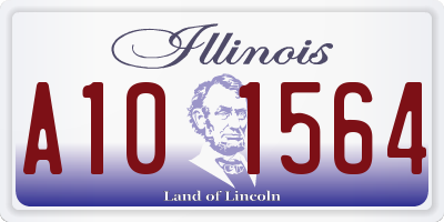 IL license plate A101564