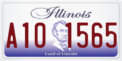 IL license plate A101565