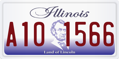 IL license plate A101566