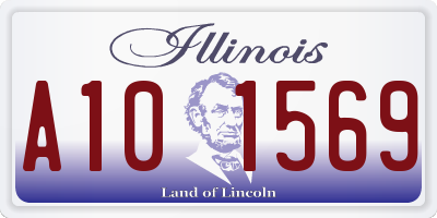 IL license plate A101569