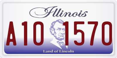 IL license plate A101570