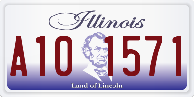 IL license plate A101571