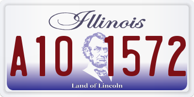 IL license plate A101572
