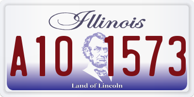 IL license plate A101573