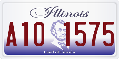IL license plate A101575