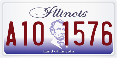 IL license plate A101576