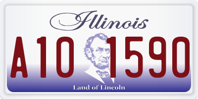 IL license plate A101590