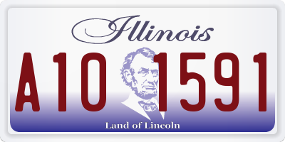 IL license plate A101591