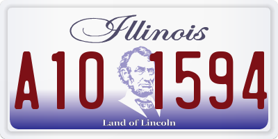 IL license plate A101594