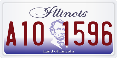 IL license plate A101596