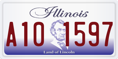 IL license plate A101597