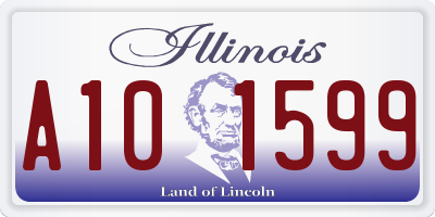 IL license plate A101599