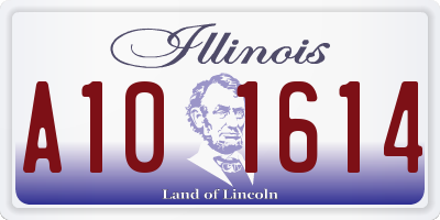 IL license plate A101614