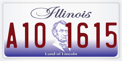 IL license plate A101615