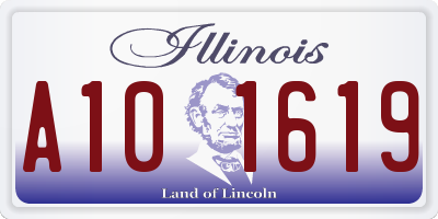 IL license plate A101619