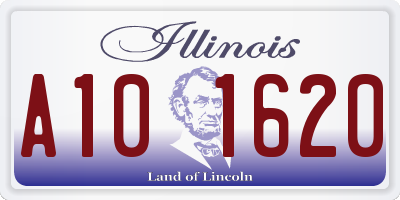 IL license plate A101620