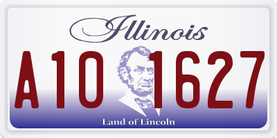 IL license plate A101627