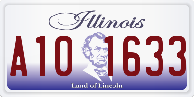 IL license plate A101633