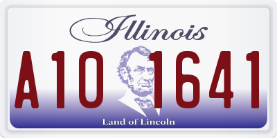 IL license plate A101641