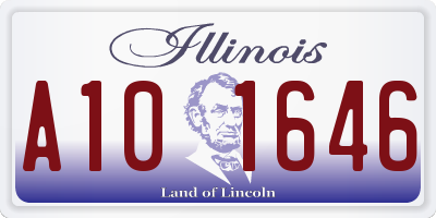 IL license plate A101646