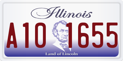 IL license plate A101655