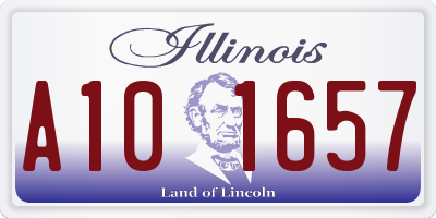 IL license plate A101657