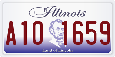 IL license plate A101659
