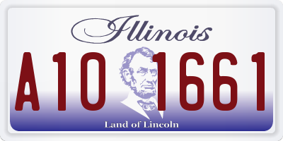 IL license plate A101661